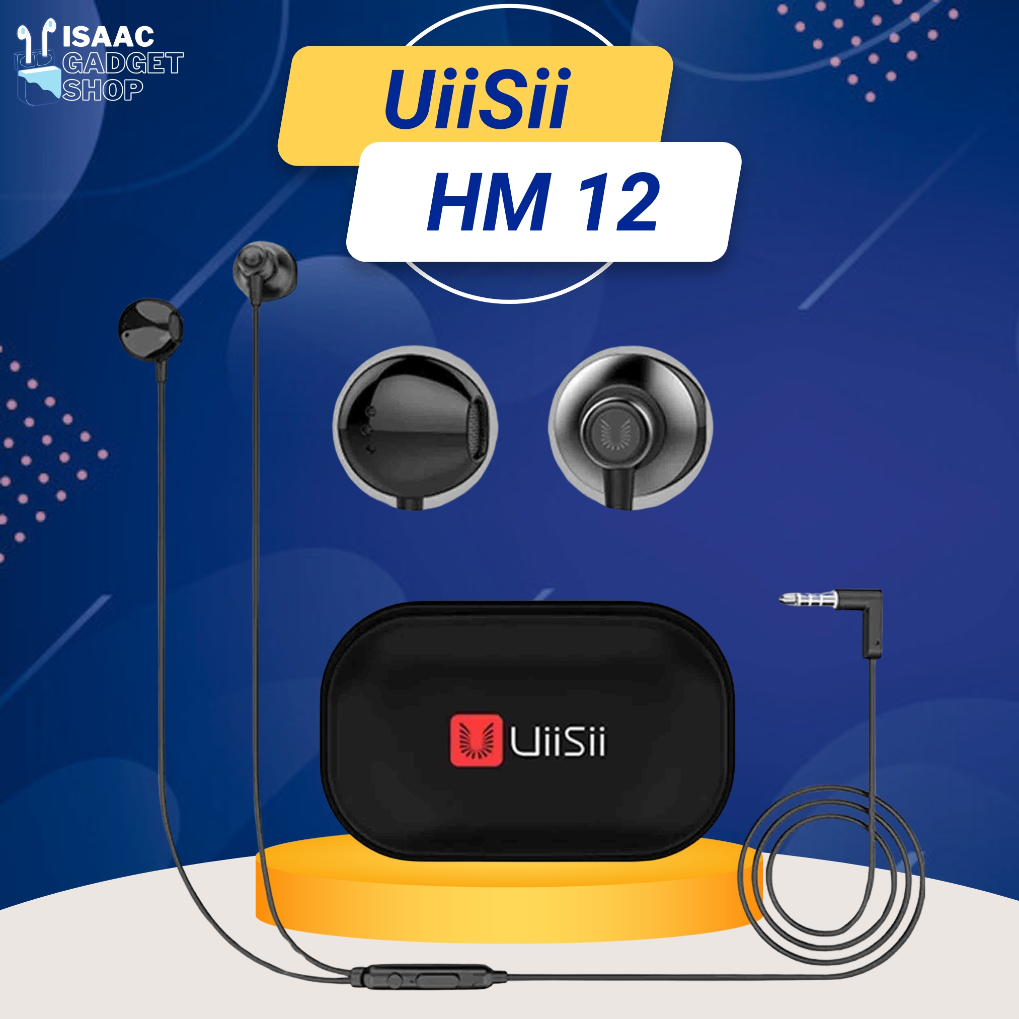 Uiisii HM 12 Super Bass Stereo Earphone with Pouch