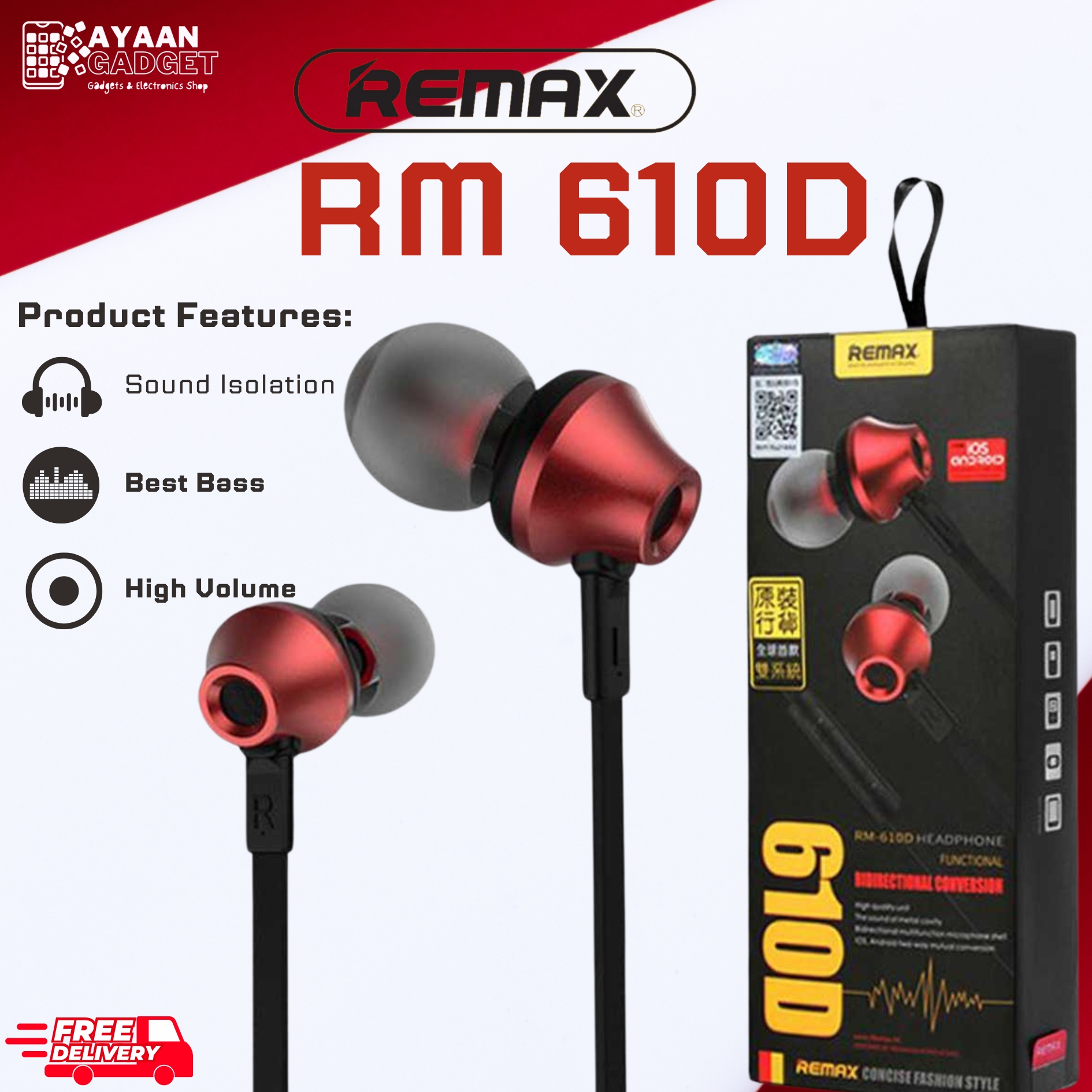 Remax RM 610D Super Bass Quality