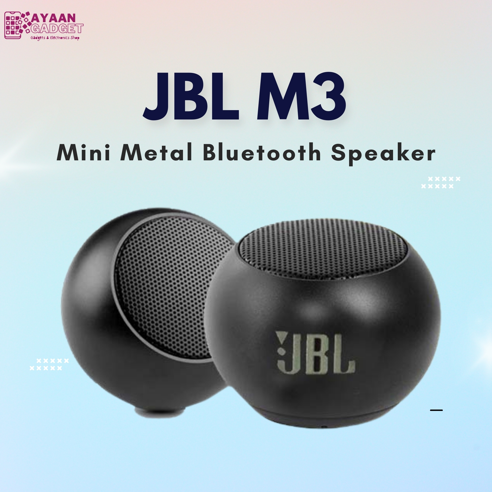 JBL M3 Mini Metal Portable Wireless Bluetooth Speaker